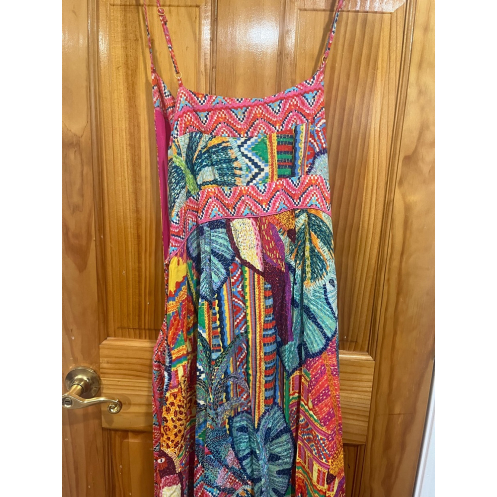 FARM Rio Multicolor Patchwork Midi Dress - Picture 7 of 10